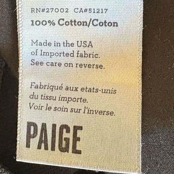 PAIGE Black Coated Denim Leather Look High Waisted Jean Pencil Skirt - Picture 5 of 6